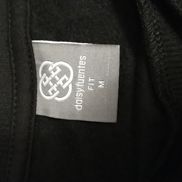 Daisy Fuentes Medium Long Sleeve Sweat Shirt Black - Picture 5 of 9